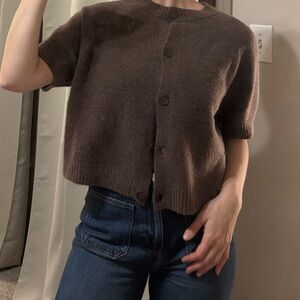 Universal Thread Brown Short Sleeve Cardigan